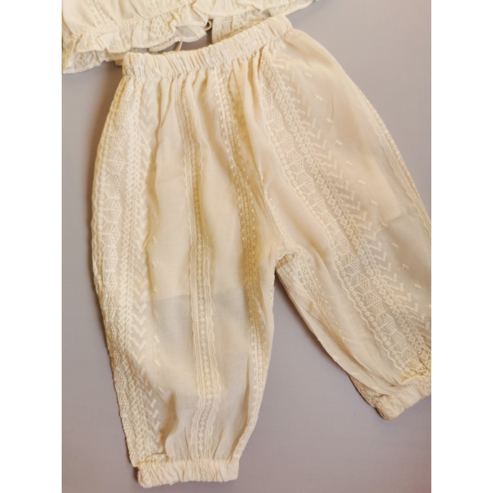 Костюм для дівчинки на літо беж 10080