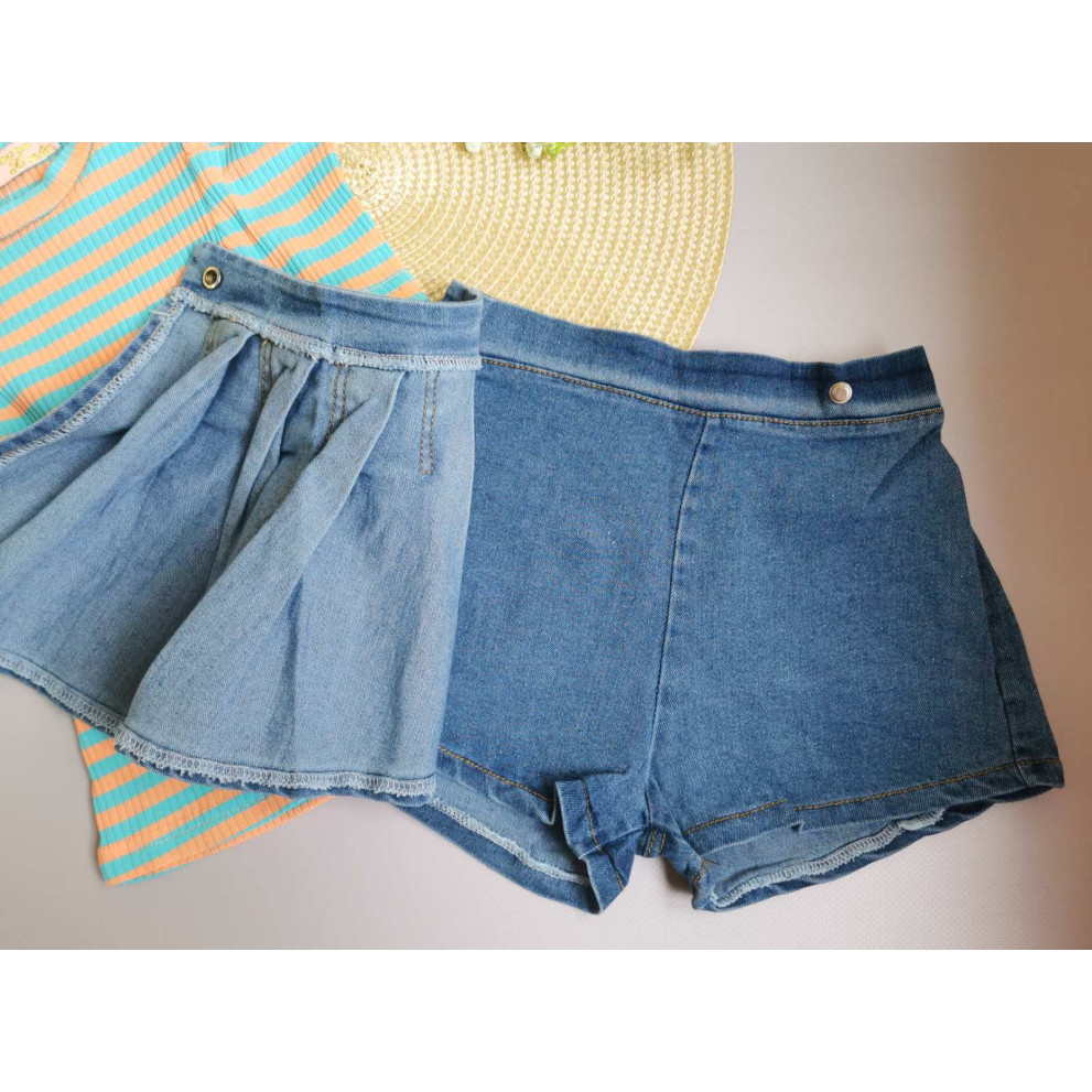 Костюм для дівчинки з шортами-спідничкою 10075