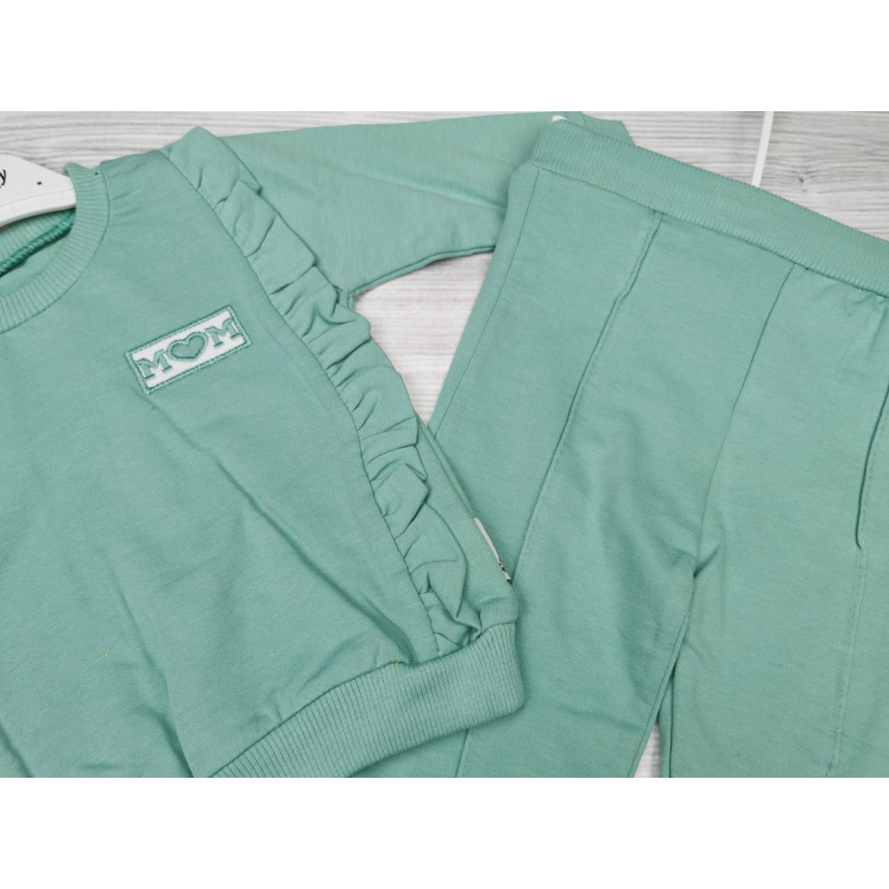 Костюм для дівчинки зелений Mom 1771