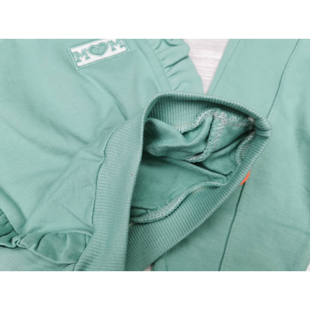 Костюм для дівчинки зелений Mom 1771