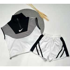 Костюм хлопчику на літо білий 10505