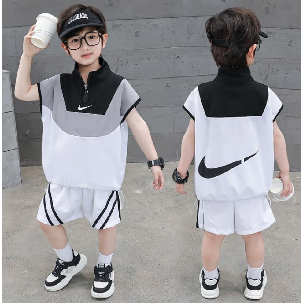 Костюм хлопчику на літо білий 10505