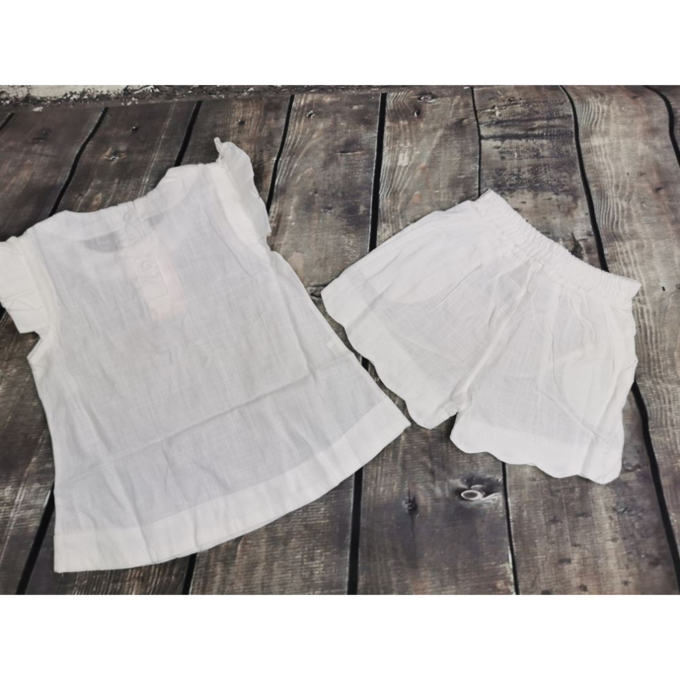 Костюм на літо для дівчинки білий 1314