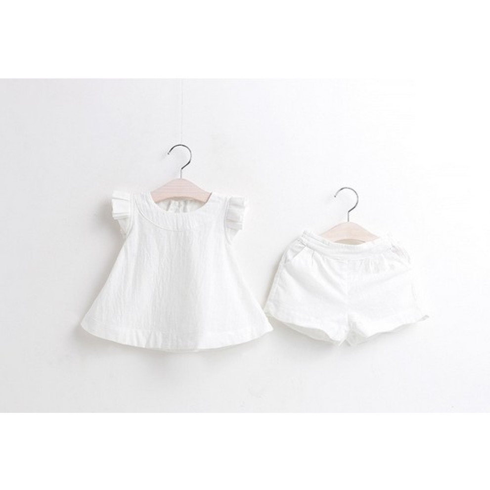 Костюм на літо для дівчинки білий 1314