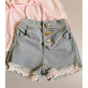 Костюм на літо для дівчинки рожева майка 10083