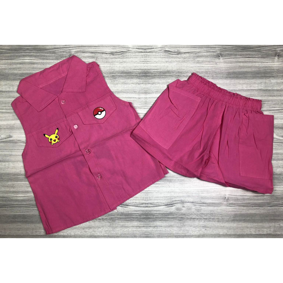 Костюм на літо Fulou рожевий 4039