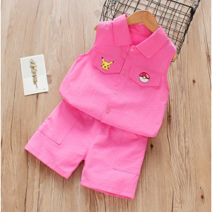 Костюм на літо Fulou рожевий 4039