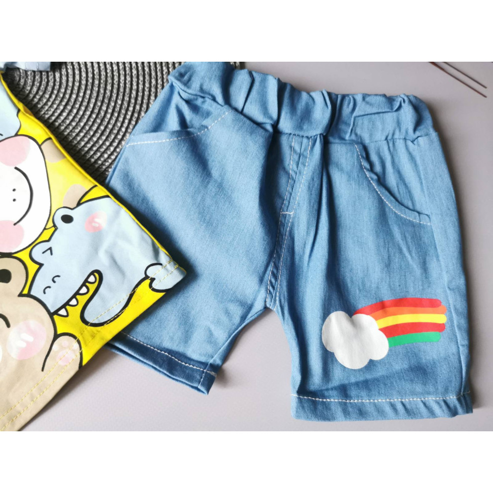 Костюм на літо хлопчику Hello, animales жовтий 10486