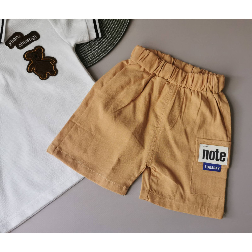 Костюм на літо хлопчику Note білий 2119