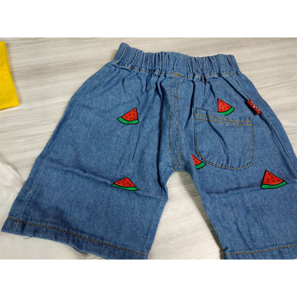 Костюм на літо хлопчику Summer Enjoy жовтий 4202