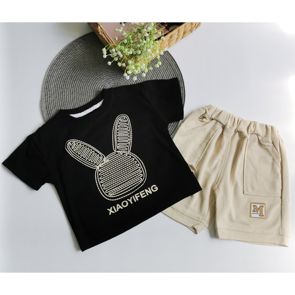 Костюм на літо хлопчику з зайчиком Xiaoyifeng 10494