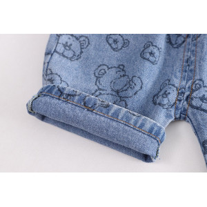 Костюм на літо хлопчику жовта футболка і шорти в ведмедиками 10496