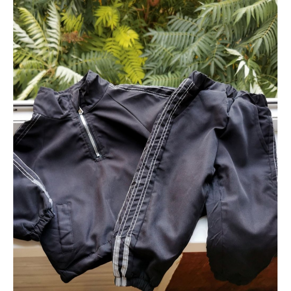 Костюм спортивний утеплений чорний 10163