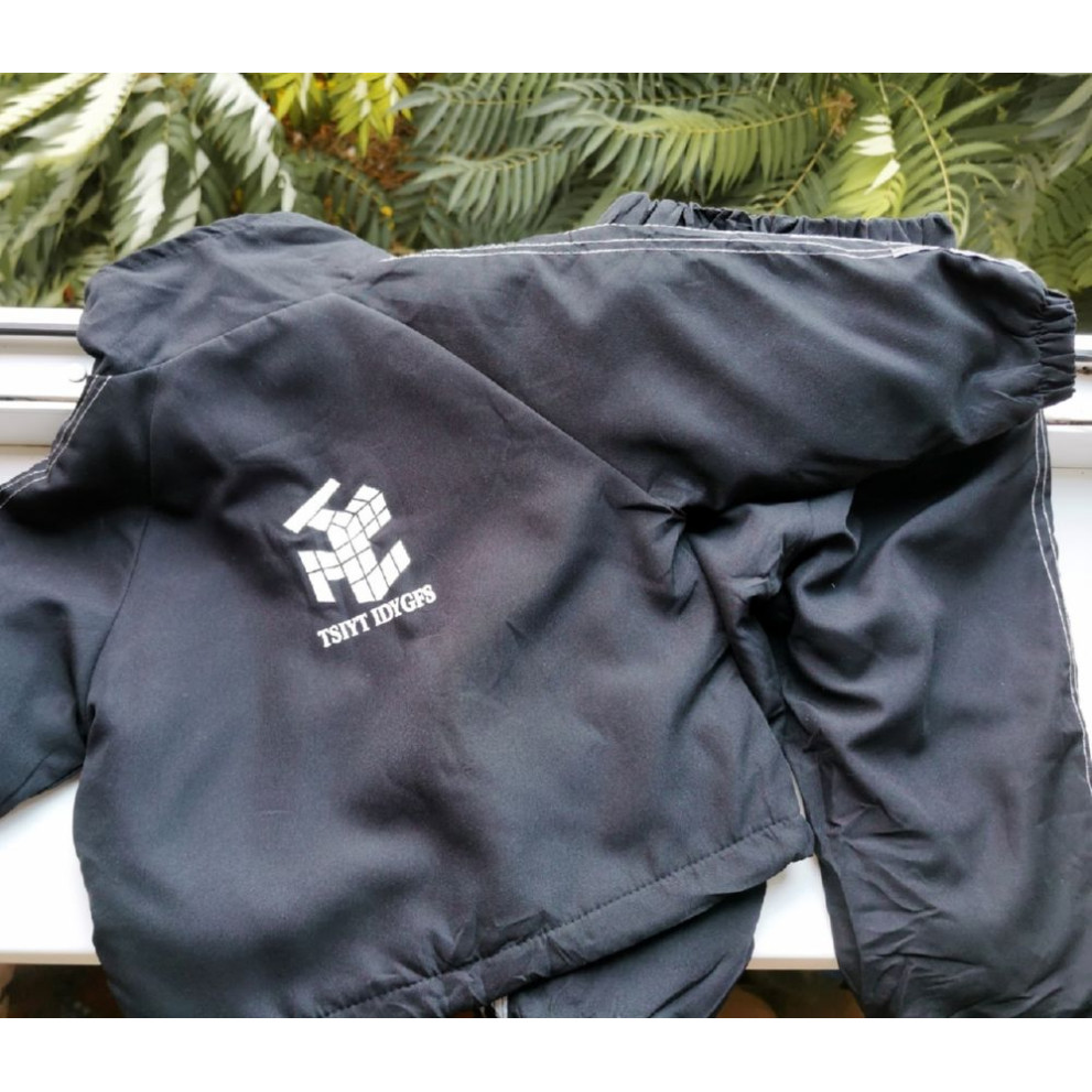 Костюм спортивний утеплений чорний 10163