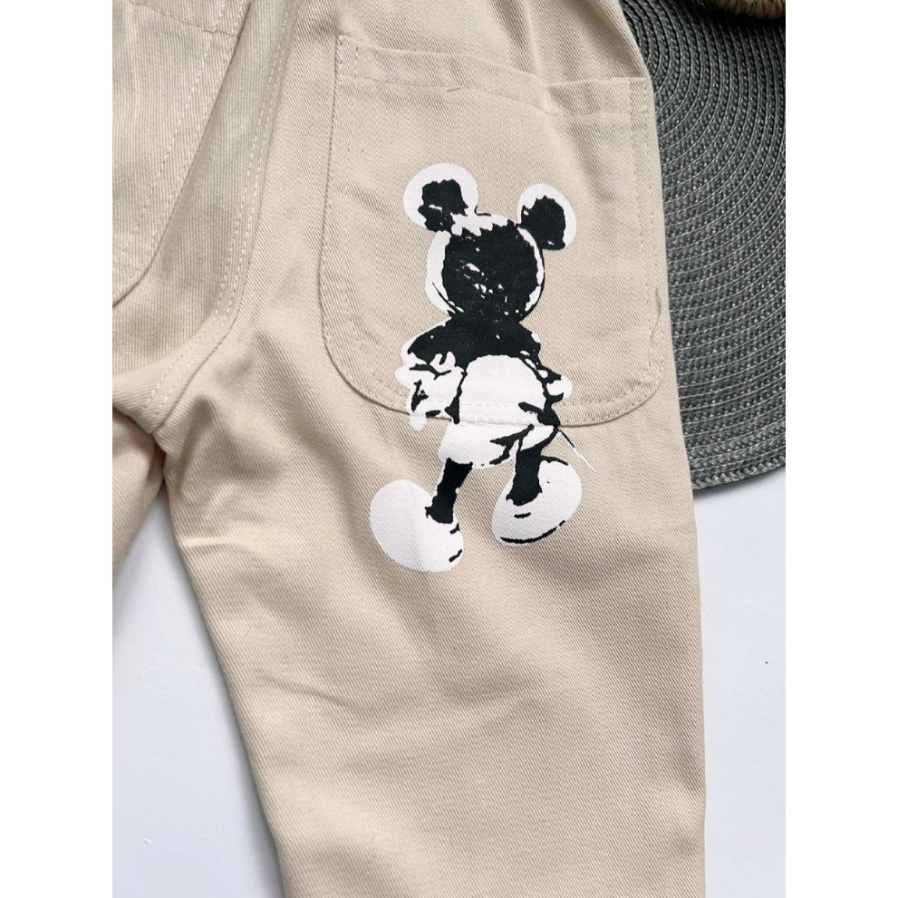 Котонові штанці хлопчику світлі 10396