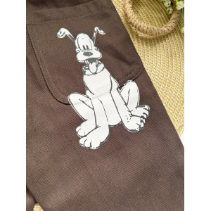 Котонові штанці хлопчику темно-сірі 10395