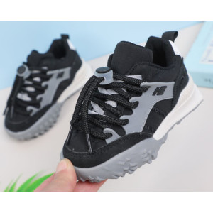 Кросівки дитячі hE сіро-чорні