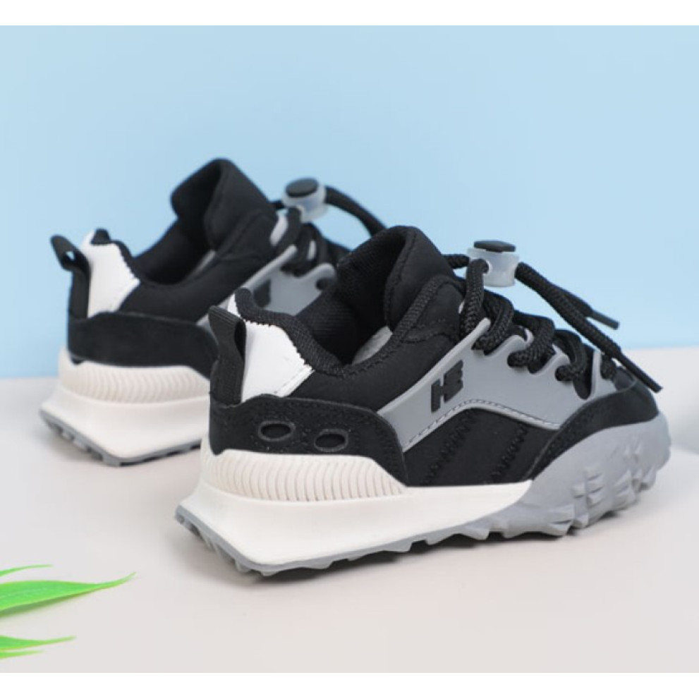 Кросівки дитячі hE сіро-чорні