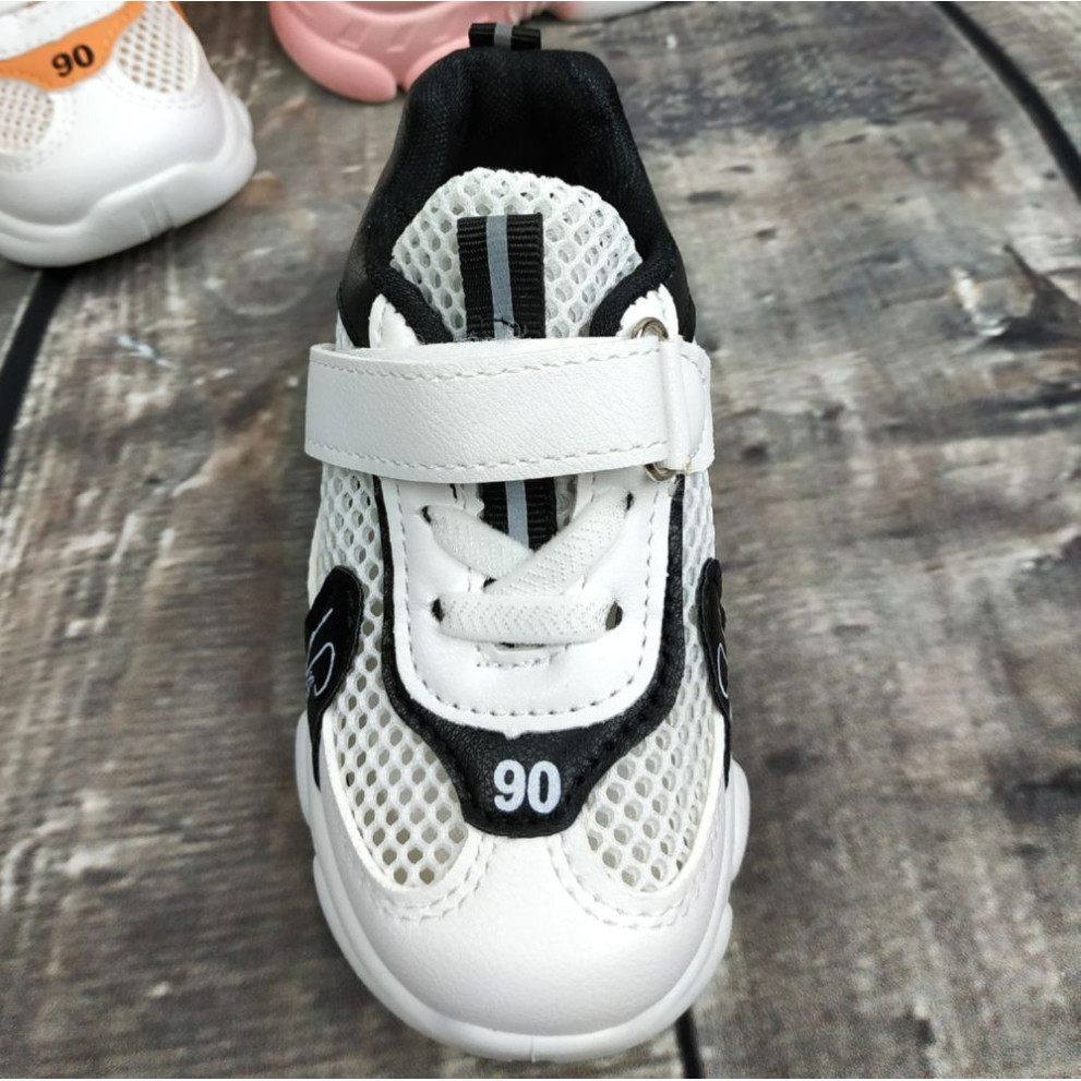 Кросівки дитячі літні NO.1 біло-чорні