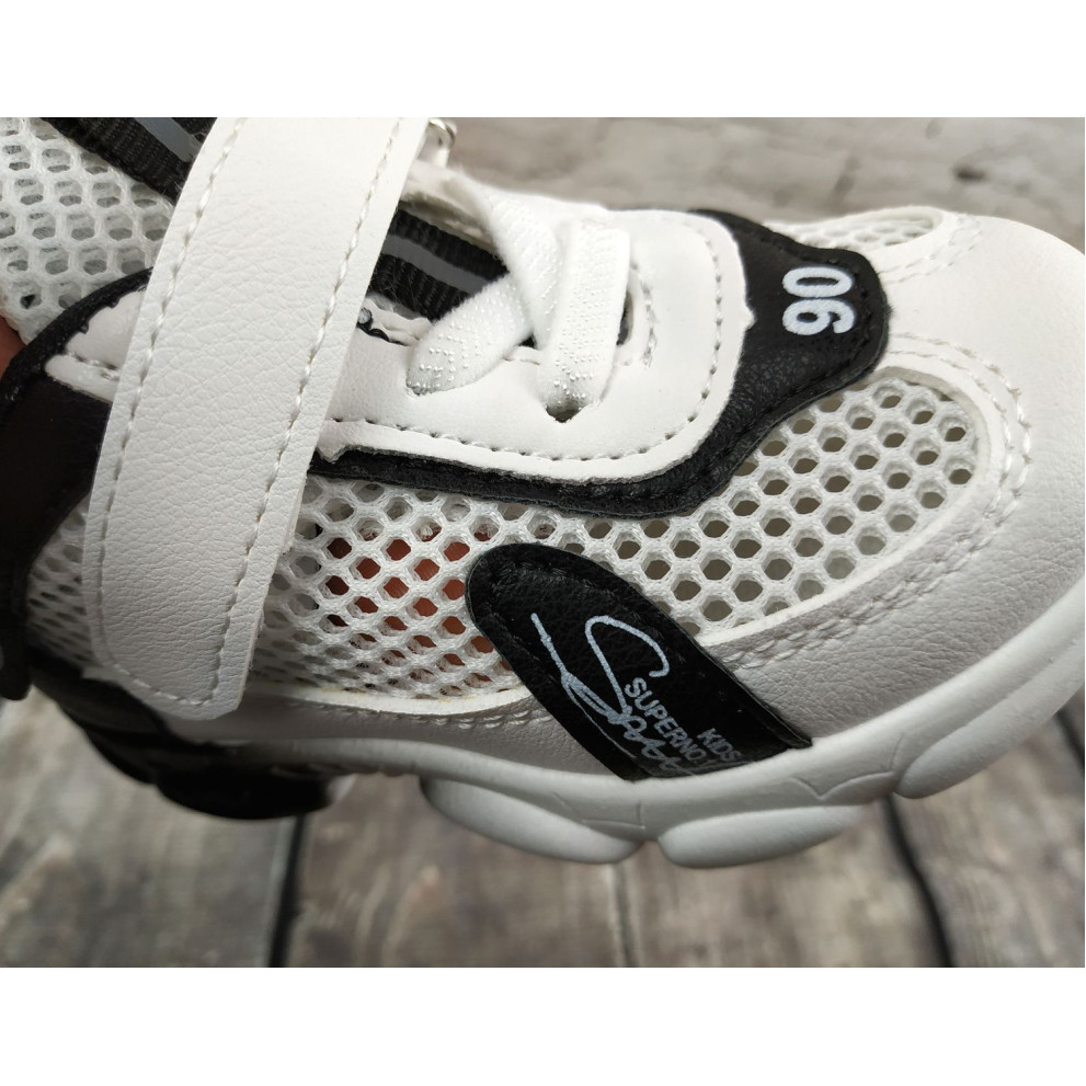 Кросівки дитячі літні NO.1 біло-чорні