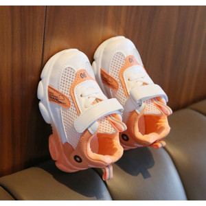 Кросівки дитячі літні NO.1 біло-оранжеві