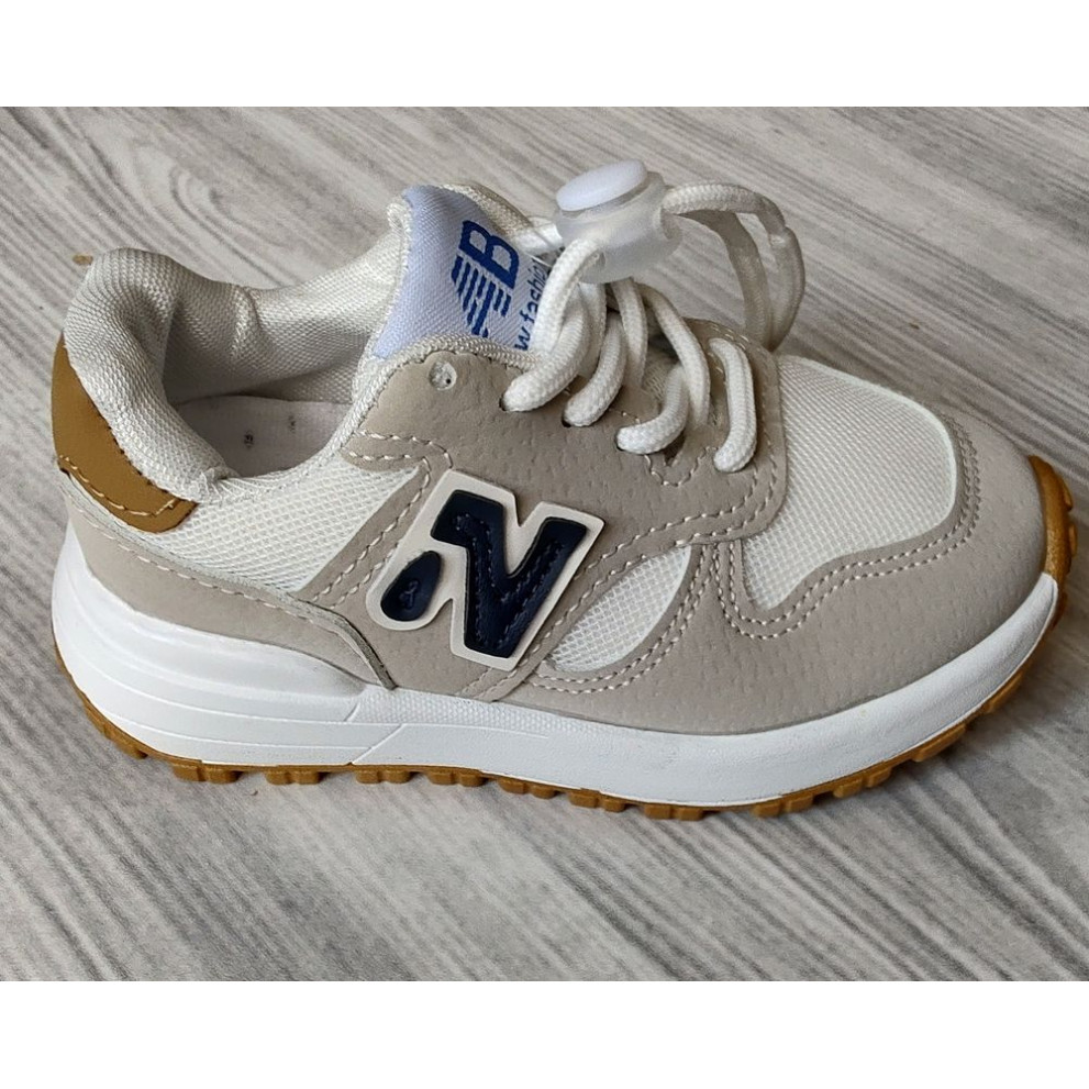 Кросівки дитячі NewB бежеві з білим