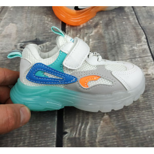 Кросівки дитячі NingQiup бірюзовою підошвою