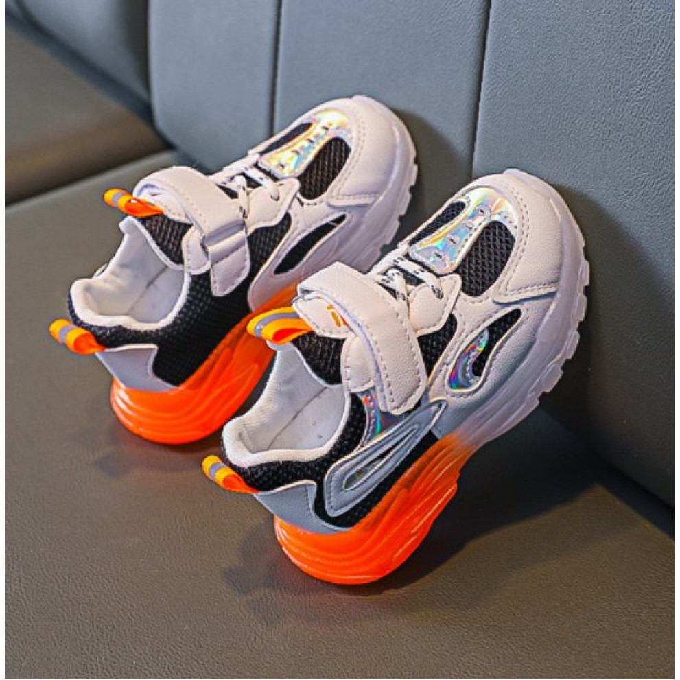 Кросівки дитячі NingQiup оранжевою підошвою