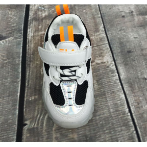 Кросівки дитячі NingQiup оранжевою підошвою