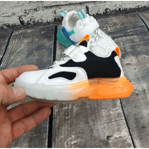 Кросівки дитячі NingQiup оранжевою підошвою