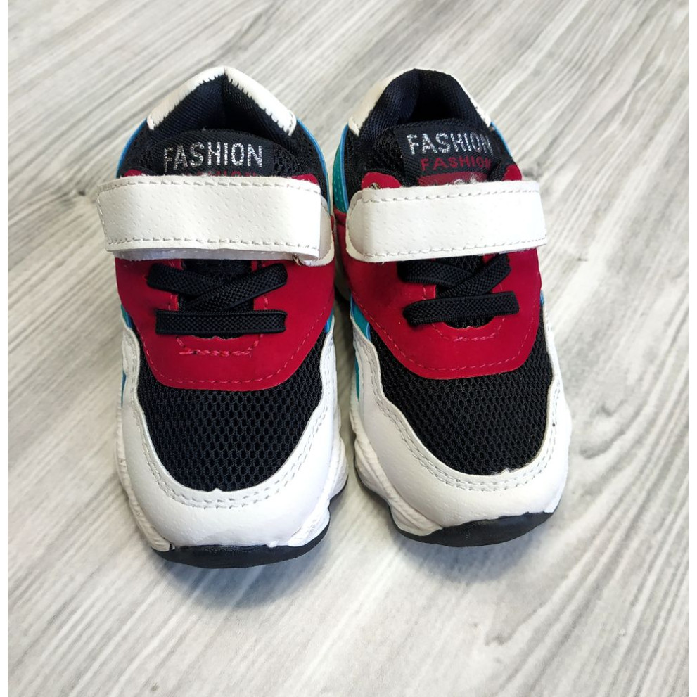 Кросівки дитячі NO.1 з бордово-бірюзовими смужками