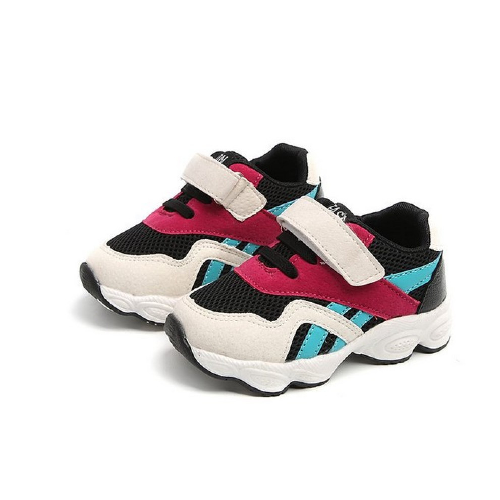 Кросівки дитячі NO.1 з бордово-бірюзовими смужками