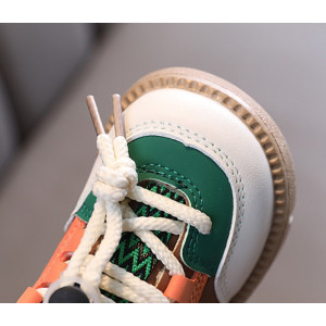 Кросівки дитячі зимові з коричневими вставками