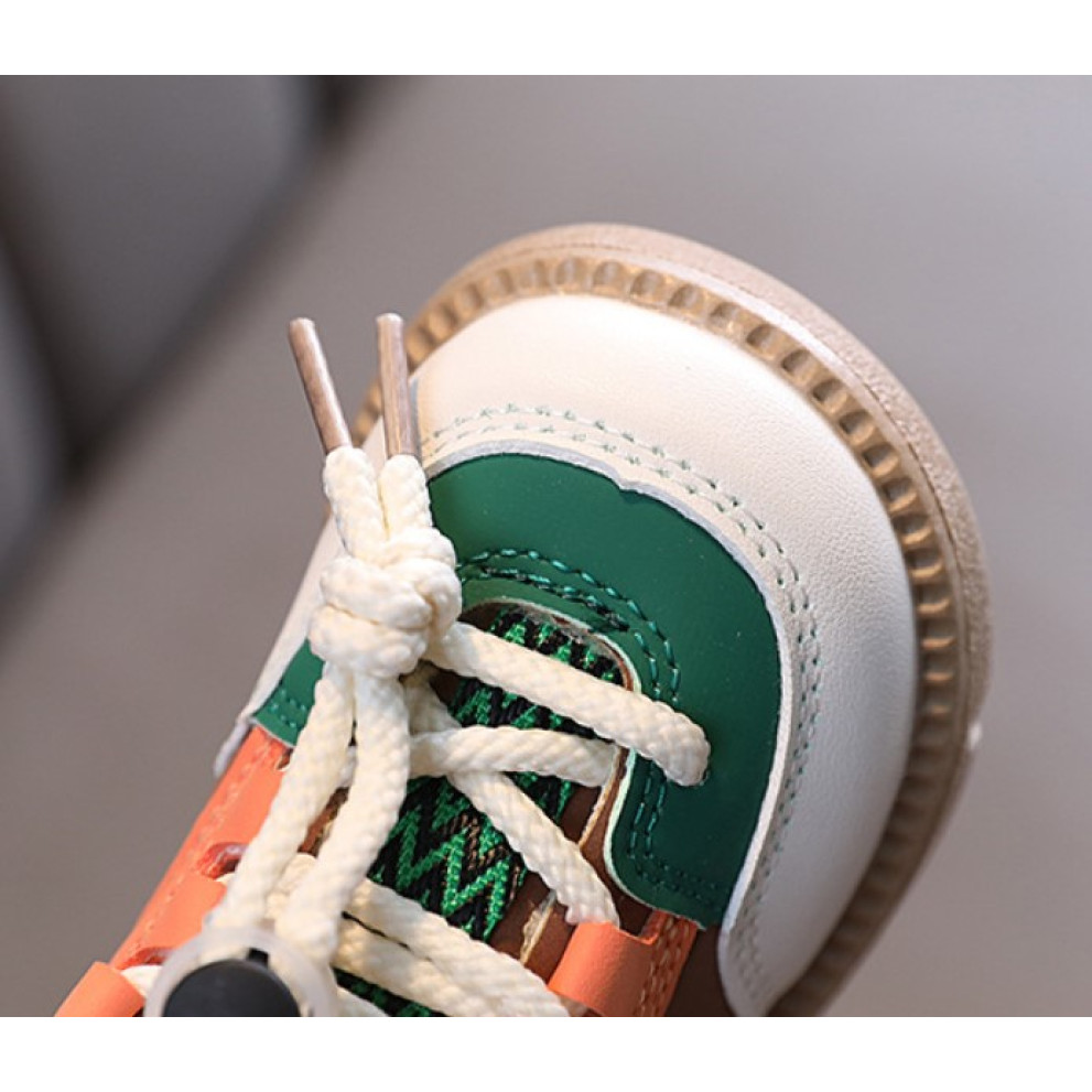 Кросівки дитячі зимові з коричневими вставками