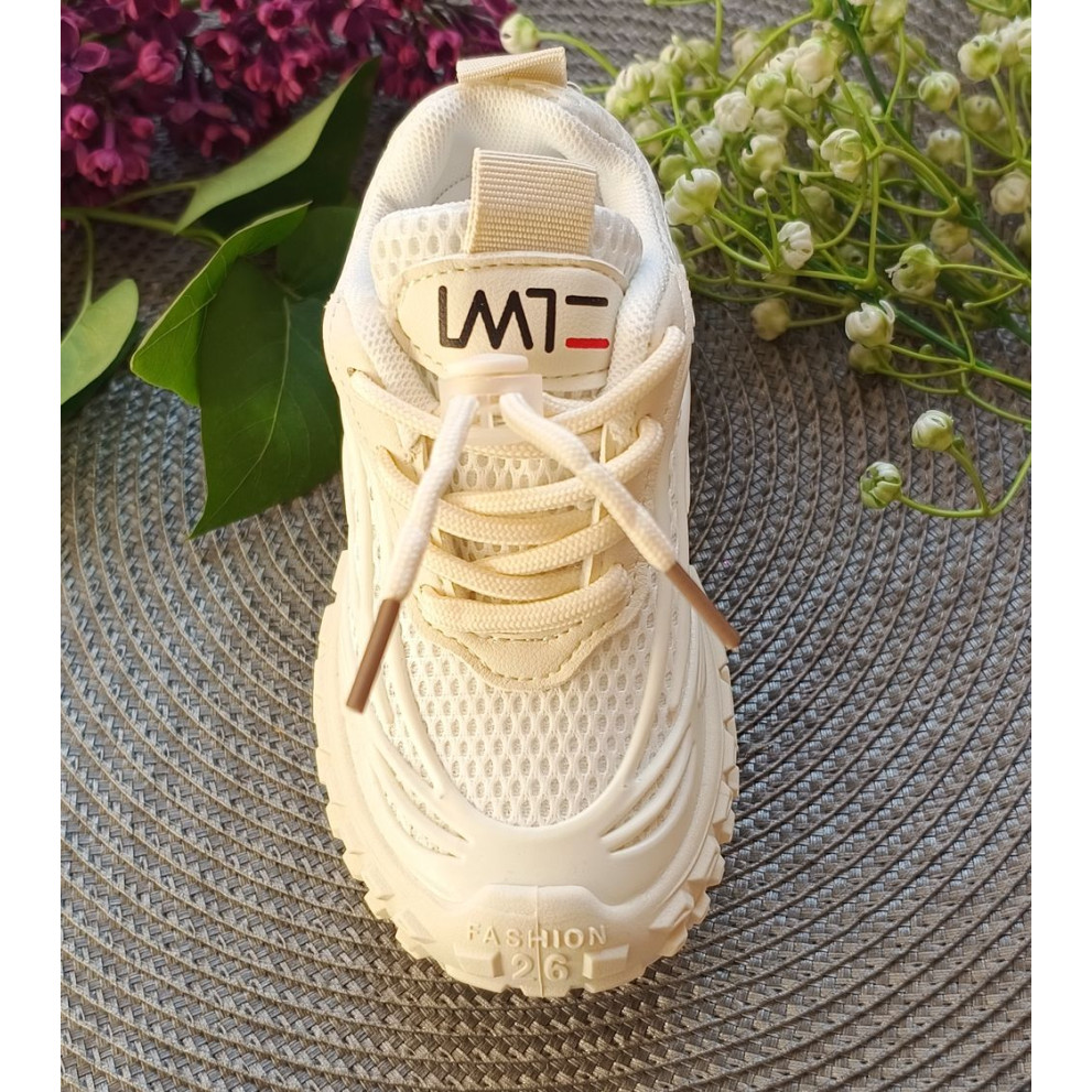 Кросівки весна-літо LWT білі з бежевим