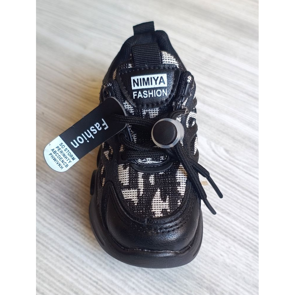 Кросівки з LED-підсвіткою Nimiya чорні