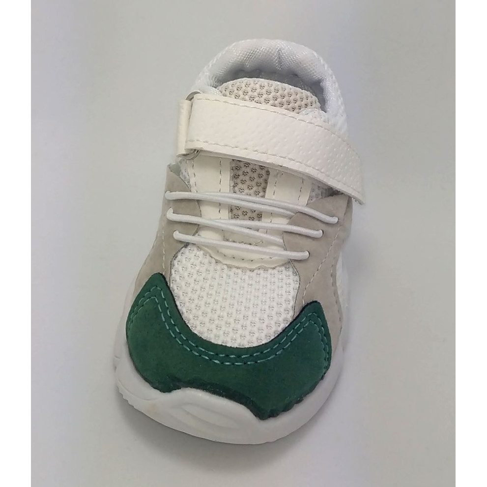 Кросівки дитячі Fashion білі з зеленими вставками