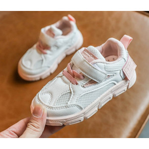 Кросівки Racnio дихаюча сітка біло-рожеві