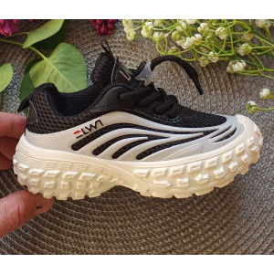 Кросівки весна-літо LWT чорні з білим