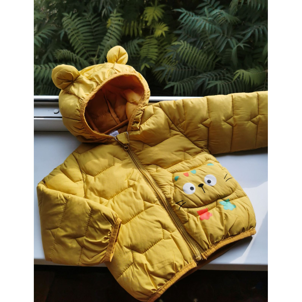 Курточка демісезонна Котик жовта 10144