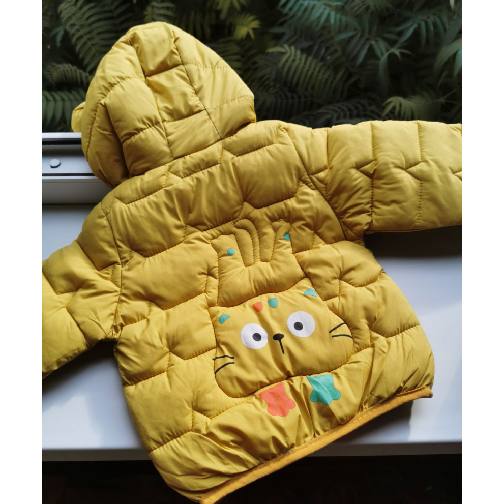 Курточка демісезонна Котик жовта 10144