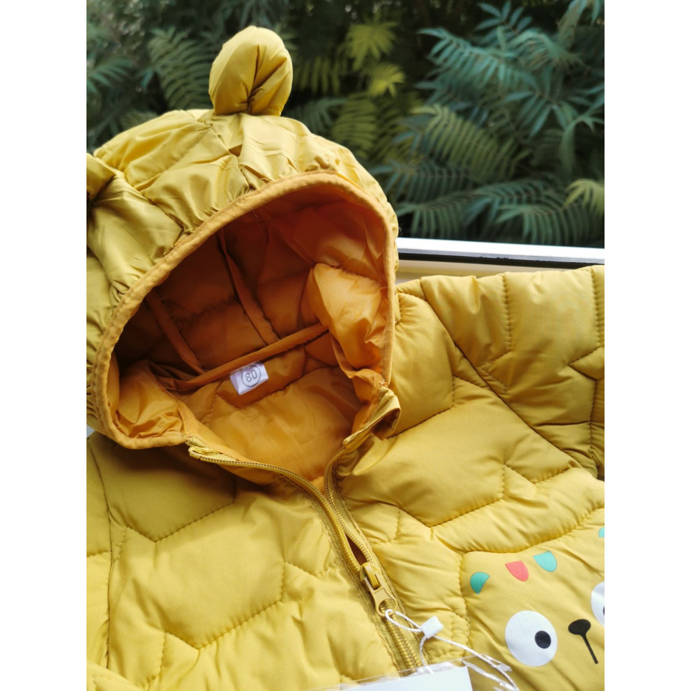 Курточка демісезонна Котик жовта 10144