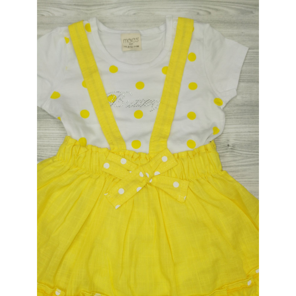 Літній комплект для дівчинки жовтий 1040