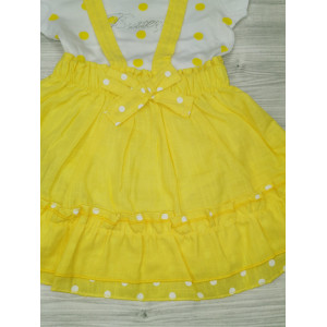Літній комплект для дівчинки жовтий 1040
