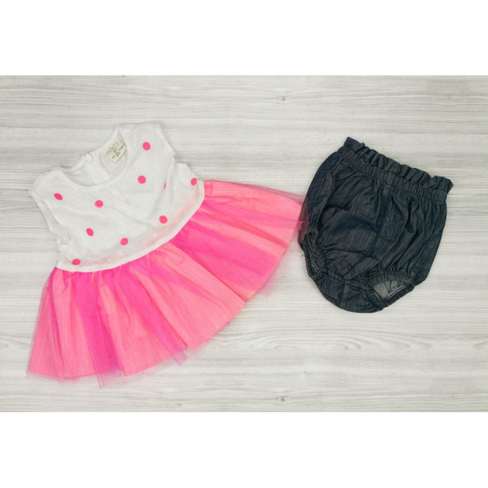 Літній комплект для дівчинки рожевий 1041