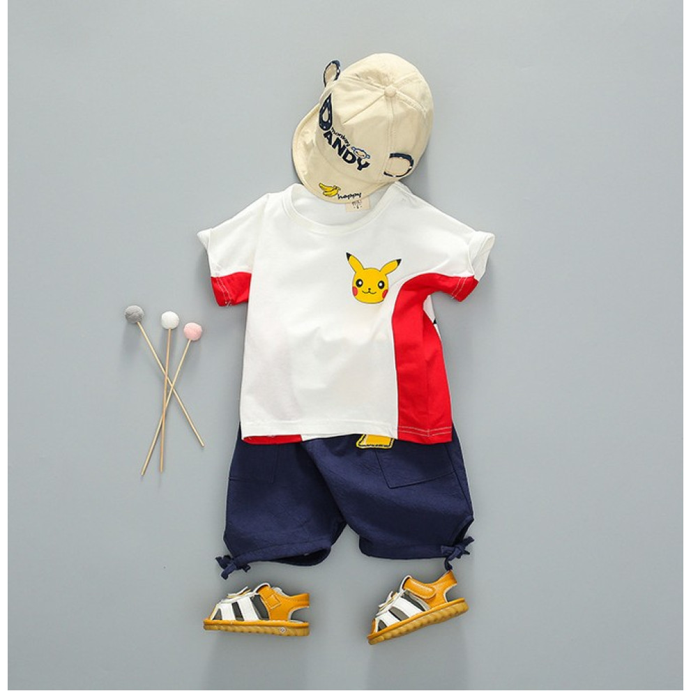 Літній костюм хлопчику білий 4023