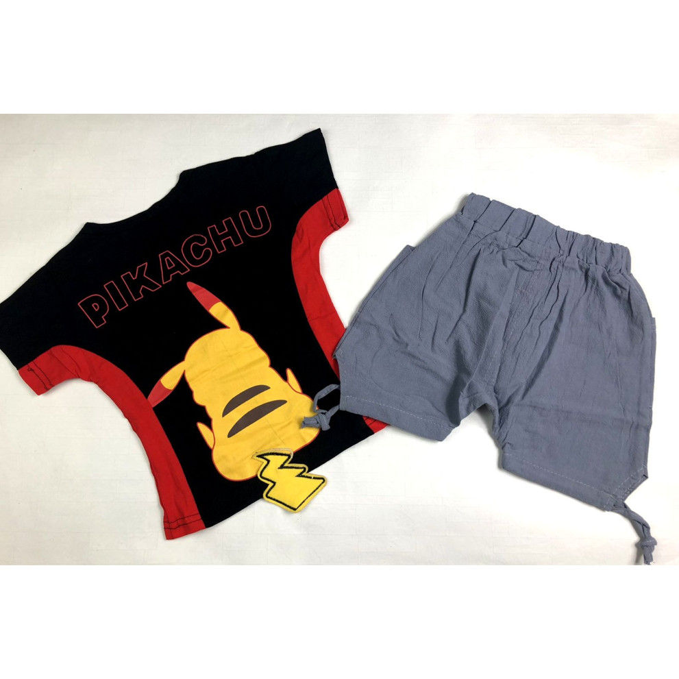 Літній костюм хлопчику чорний 4024