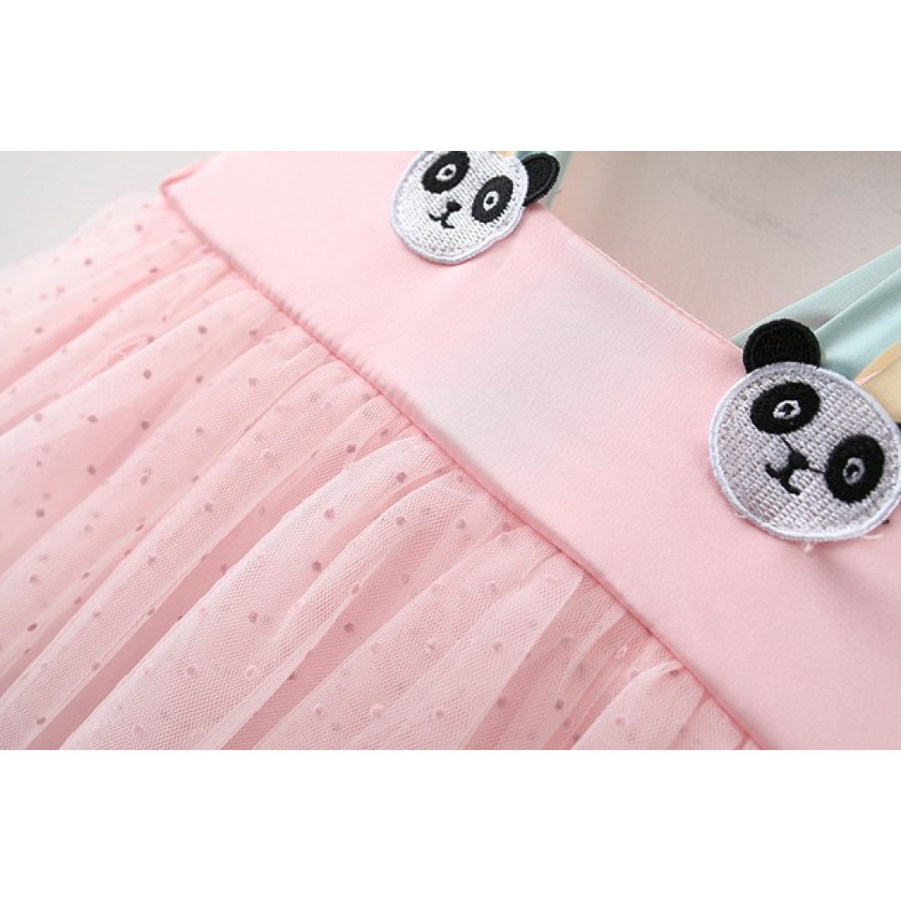 Літня сукня Панда рожева 1189