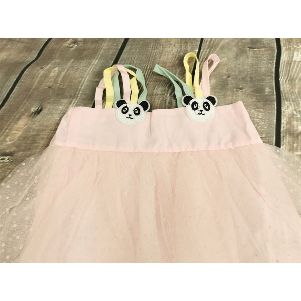 Літня сукня Панда рожева 1189