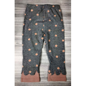 Лосіни для дівчинки горох сірі 4437